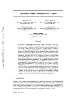 Egocentric Object Manipulation Graphs