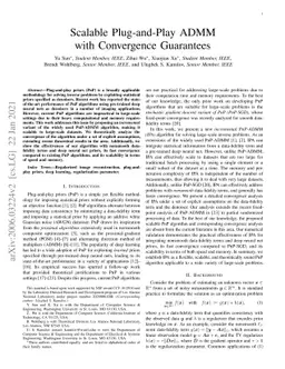 Scalable Plug-and-Play ADMM with Convergence Guarantees