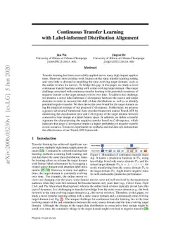 Continuous Transfer Learning with Label-informed Distribution Alignment