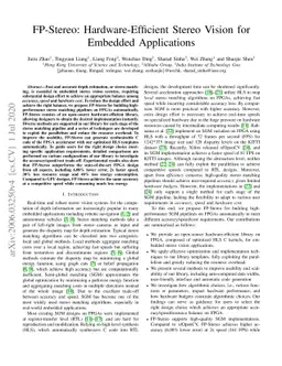 FP-Stereo: Hardware-Efficient Stereo Vision for Embedded Applications