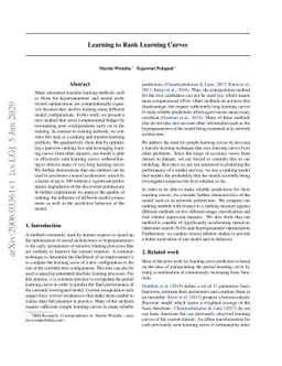 Learning to Rank Learning Curves