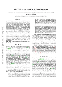 Contextual RNN-T For Open Domain ASR