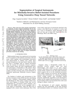 Segmentation of Surgical Instruments for Minimally-Invasive
  Robot-Assisted Procedures Using Generative Deep Neural Networks