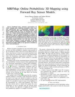MRFMap: Online Probabilistic 3D Mapping using Forward Ray Sensor Models