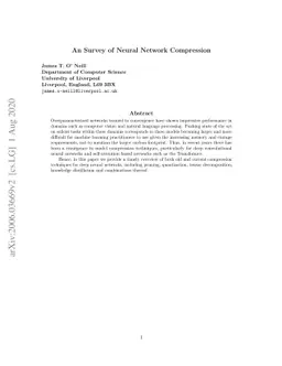 An Overview of Neural Network Compression