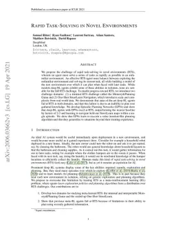 Rapid Task-Solving in Novel Environments