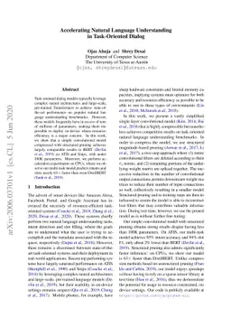 Accelerating Natural Language Understanding in Task-Oriented Dialog