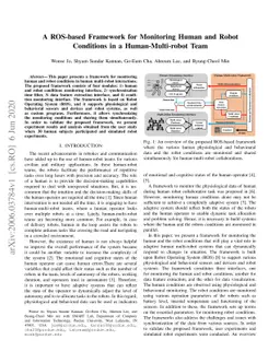A ROS-based Framework for Monitoring Human and Robot Conditions in a
  Human-Multi-robot Team