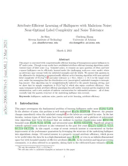 Attribute-Efficient Learning of Halfspaces with Malicious Noise:
  Near-Optimal Label Complexity and Noise Tolerance