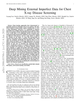 Deep Mining External Imperfect Data for Chest X-ray Disease Screening