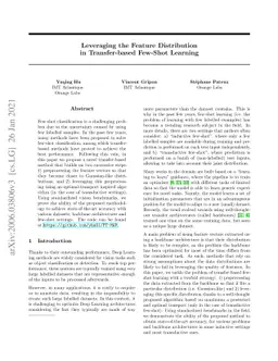Leveraging the Feature Distribution in Transfer-based Few-Shot Learning