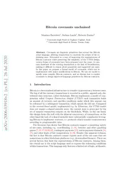 Bitcoin covenants unchained