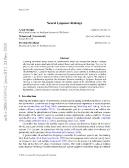 Neural Lyapunov Redesign