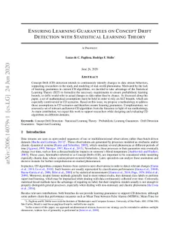 Ensuring Learning Guarantees on Concept Drift Detection with Statistical
  Learning Theory