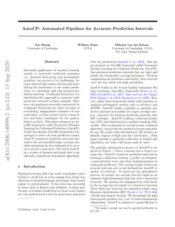 AutoCP: Automated Pipelines for Accurate Prediction Intervals