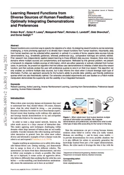 Learning Reward Functions from Diverse Sources of Human Feedback:
  Optimally Integrating Demonstrations and Preferences