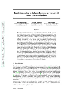 Predictive coding in balanced neural networks with noise, chaos and
  delays
