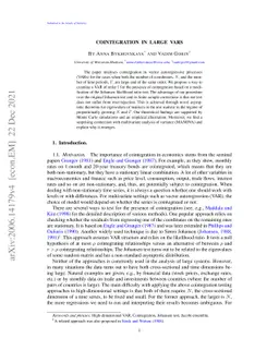 Cointegration in large VARs