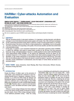 HARMer: Cyber-attacks Automation and Evaluation