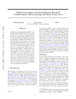Global Convergence and Generalization Bound of Gradient-Based
  Meta-Learning with Deep Neural Nets