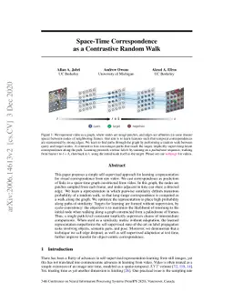 Space-Time Correspondence as a Contrastive Random Walk