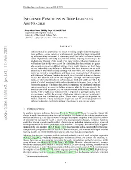 Influence Functions in Deep Learning Are Fragile