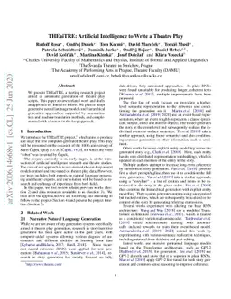 THEaiTRE: Artificial Intelligence to Write a Theatre Play