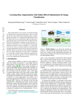 Learning Data Augmentation with Online Bilevel Optimization for Image
  Classification