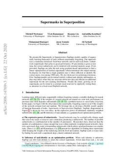 Supermasks in Superposition