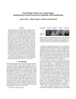 Not all Failure Modes are Created Equal: Training Deep Neural Networks
  for Explicable (Mis)Classification