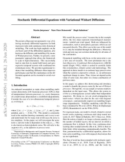Stochastic Differential Equations with Variational Wishart Diffusions