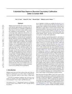 Unlabelled Data Improves Bayesian Uncertainty Calibration under
  Covariate Shift