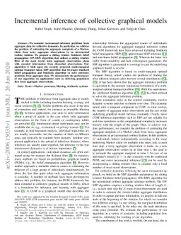 Incremental inference of collective graphical models