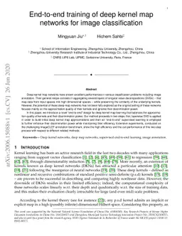 End-to-end training of deep kernel map networks for image classification