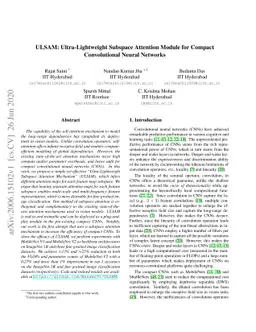 ULSAM: Ultra-Lightweight Subspace Attention Module for Compact
  Convolutional Neural Networks