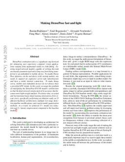 Making DensePose fast and light