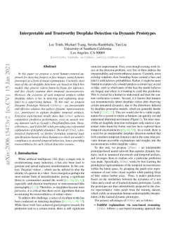Interpretable and Trustworthy Deepfake Detection via Dynamic Prototypes