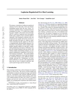 Laplacian Regularized Few-Shot Learning