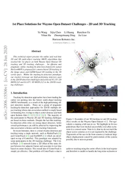 1st Place Solutions for Waymo Open Dataset Challenges -- 2D and 3D
  Tracking