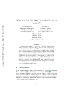 When and How Can Deep Generative Models be Inverted?