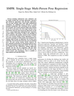 SMPR: Single-Stage Multi-Person Pose Regression