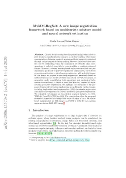 MvMM-RegNet: A new image registration framework based on multivariate
  mixture model and neural network estimation