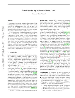 Social Distancing is Good for Points too!