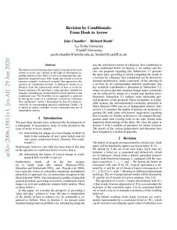 Revision by Conditionals: From Hook to Arrow