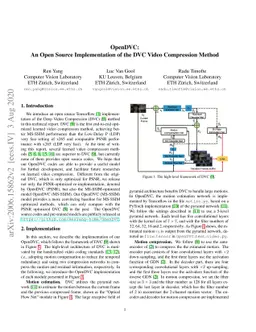 OpenDVC: An Open Source Implementation of the DVC Video Compression
  Method