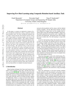 Improving Few-Shot Learning using Composite Rotation based Auxiliary
  Task