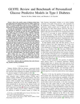GLYFE: Review and Benchmark of Personalized Glucose Predictive Models in
  Type-1 Diabetes