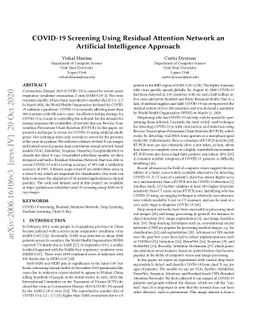 COVID-19 Screening Using Residual Attention Network an Artificial
  Intelligence Approach