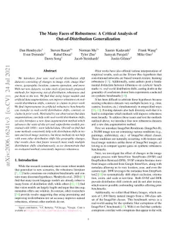 The Many Faces of Robustness: A Critical Analysis of Out-of-Distribution
  Generalization
