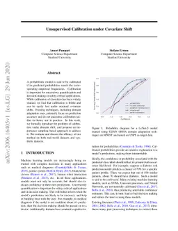 Unsupervised Calibration under Covariate Shift